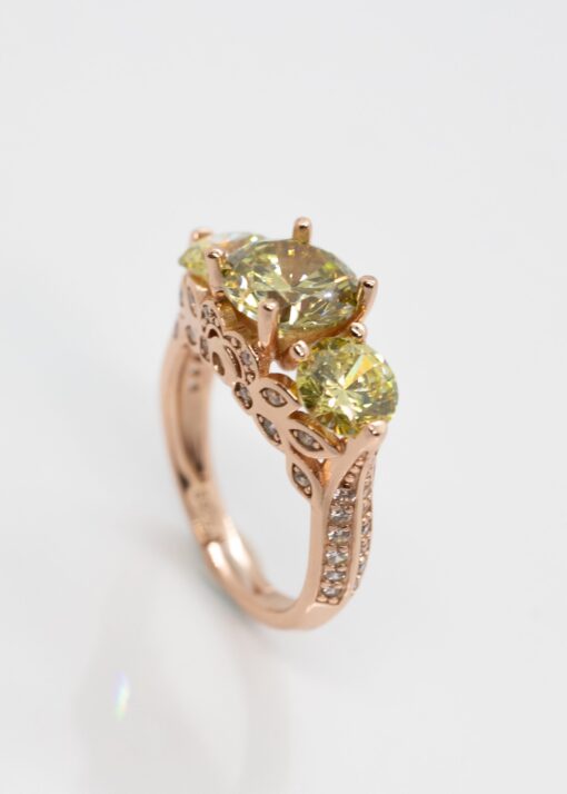 Olive Green Petels Ring