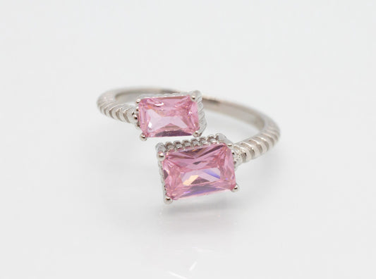 Crystal Pink Spinal Ring