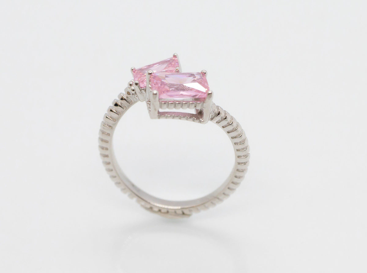 Crystal Pink Spinal Ring