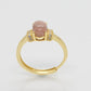 Single Cherry Blossom Gold Ring