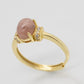 Single Cherry Blossom Gold Ring