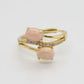 Swirling Cherry Blossom Yellow Gold Ring