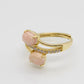 Swirling Cherry Blossom Yellow Gold Ring