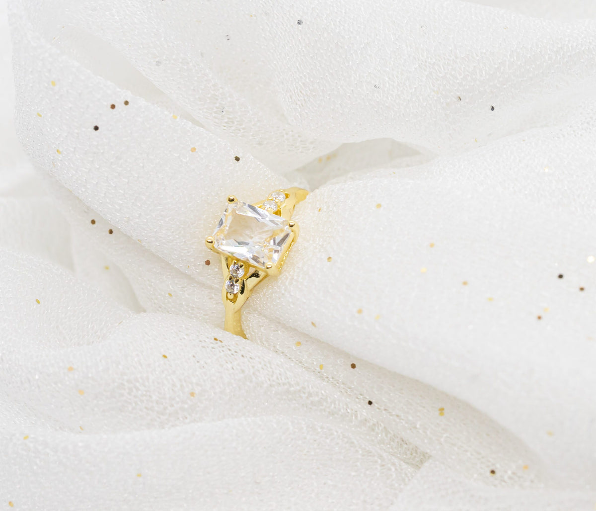 White Explosion Ring