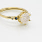 Yellow Gold Moon Ring