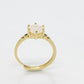 Yellow Gold Moon Ring
