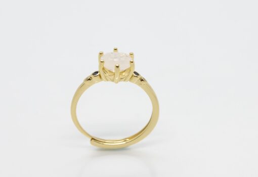 Yellow Gold Moon Ring