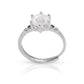 Silver Moon Stone Ring