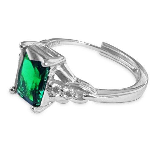 Green Emerald Explosion Ring