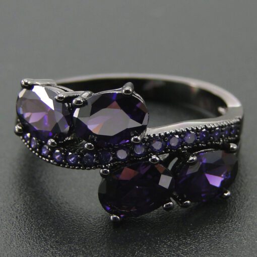 Purple Lava Gemstone Ring