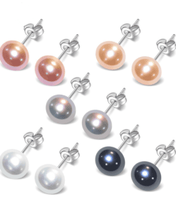 Shining Freshwater Pearl Earrings