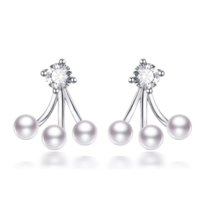 Poseidon's Trident Pearl Earrings