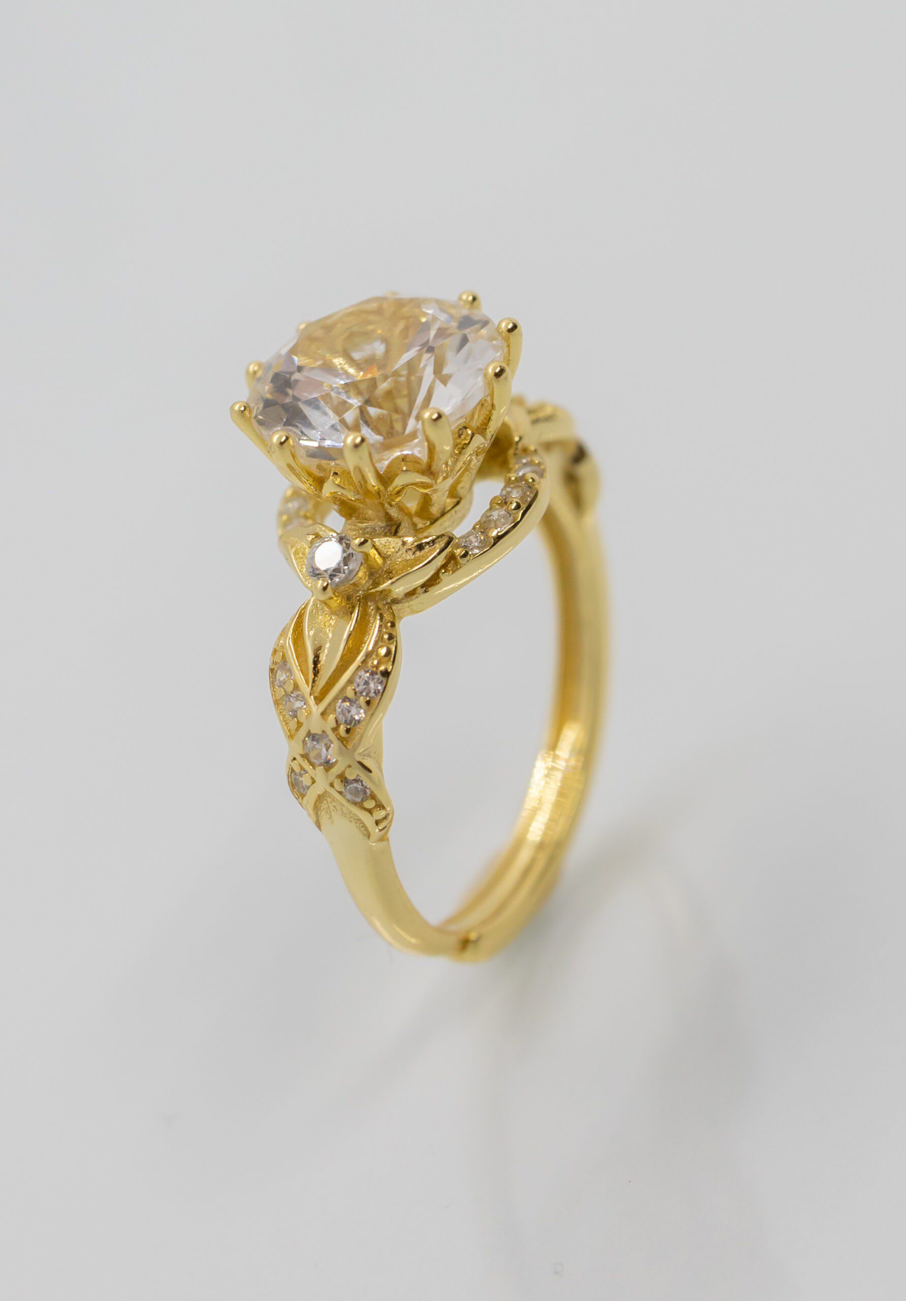 Buy Gold Sleeping Beauty Ring at Best Prices | Urban Bling